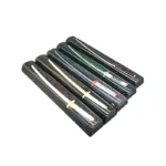 Artisan Demon Slayer RGB spacebar keycap. Anime characters glow within starry translucent resin, shown from a distinct angle, emphasizing intricate angles.