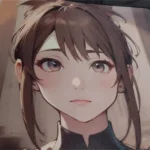 Detailed view of the cute Dota 2 Marci gaming mouse pad, featuring whimsical character art on its vibrant, playful background.