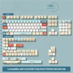 Vibrant 'Dreaming of Dunhuang' MDA profile 158-key PBT dye-sub keycaps set. Exquisite Dunhuang art featuring ancient Chinese mural motifs for mechanical keyboard.