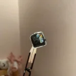 Close-up of an exquisite handcrafted Wind translucent artisan keycap, revealing its ethereal Wind play and delicate, nature-inspired abstract design.