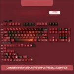 Grotesque Bride Dye-Sub PBT Keycaps Set in a detailed view, showcasing intricate spectral bride motifs and dark gothic aesthetics.