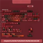 A full 158-key set of unique Grotesque Bride Dye-Sub PBT keycaps set, featuring dark romantic gothic aesthetics with spectral bride motifs and intricate design.