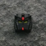 Mobile Suit Gundam: Black RX78 Keycap featuring the iconic design, crafted from sleek black zinc-aluminum alloy with a subtle translucent backlit glow.