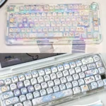 Chiikawa: Hachiware Series Keycap Set featuring unique translucent, side-engraved, and three-sided designs with playful characters.