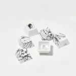 JK Girl PBT Dye-Sub Keycaps Set for mechanical keyboards, showcasing charming Japanese schoolgirl fashion, playful plaid patterns, and durable PBT.