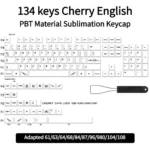 Honor 134-key English PBT keycaps set, showcasing a dignified aesthetic and premium durable texture for custom mechanical keyboards.