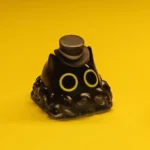 Handcrafted Lord of Mysteries Klein Moretti artisan keycap, revealing intricate dark fantasy feline design and elegant top hat from various angles.