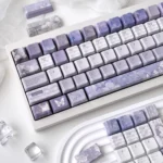 Lost Garden Keycaps Set Enchanted Botanical Sanctuary Set from multiple angles, highlighting the exquisite, ethereal flora and dreamlike artistry.