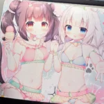 Exclusive Nekopara Characters gaming mousepad, featuring vibrant characters and a joyful summer scene. A playful, high-quality gaming accents.