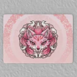 An artistic view of the Nine-tailed Fox Mousepad & Desk Mat, showcasing its exclusive mythological art design inspired by ancient Chinese folklore.