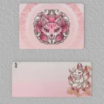 Exclusive Nine-tailed Fox Mousepad & Desk Mat showcasing mystical ancient Chinese mythological art. This enchanting desk mat elevates your aesthetic.