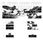 Ninjutsu PBT Keycaps Set: Unique 99-key 'Ninjutsu Scroll' dye-sub set, showcasing dark, mystical Japanese calligraphy and ancient motifs.