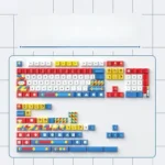 Primal Nature PBT Keycap Set, 152 five-sided dye-sub PBT keys in rich, earthy, nature-inspired tones, perfect for a unique keyboard.