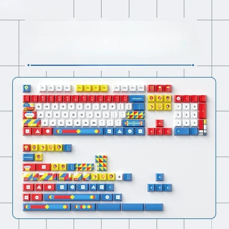 Primal Nature PBT Keycap Set, 152 five-sided dye-sub PBT keys in rich, earthy, nature-inspired tones, perfect for a unique keyboard.
