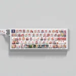 Vibrant The Quintessential Quintuplets PBT side-lit anime keycaps set featuring iconic character art for dynamic RGB illumination. An exclusive, artistic set.