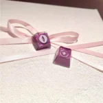 Exquisite handcrafted Reyna Fierce Skill backlit artisan keycap, showcasing intricate glowing fantasy character skills, a captivating desk centerpiece.