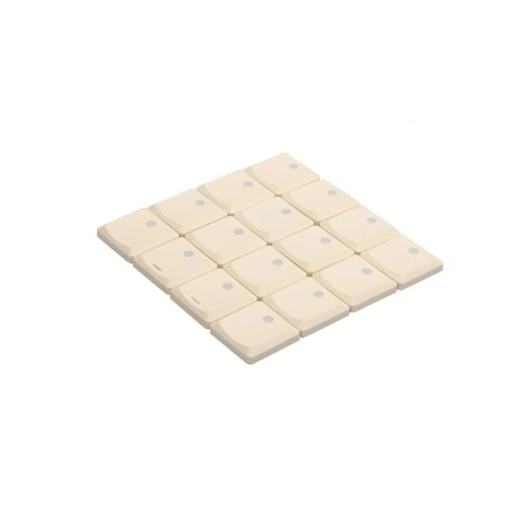 Sleek Low Shaft Supplement Keycap Set showcasing their sleek, translucent design from various angles. Perfect for custom keyboards with Kailh Choc V1 switch.