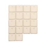 Sleek Low Shaft Supplement Keycap Set, translucent for premium backlighting on custom minimalist keyboards.