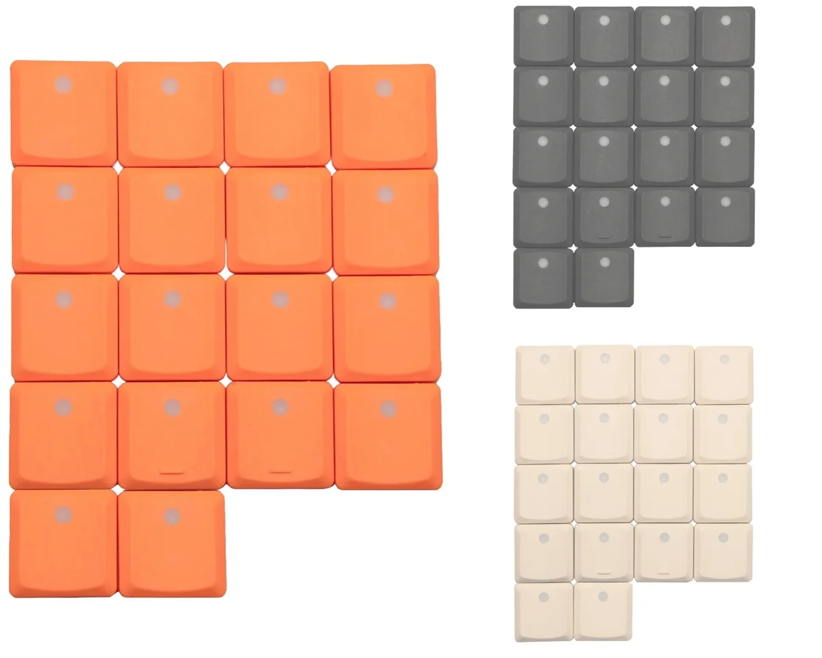 Sleek, premium Shaft low-shaft keycaps, translucent and Kailh Choc V1 compatible, perfectly illuminated for custom keyboards.