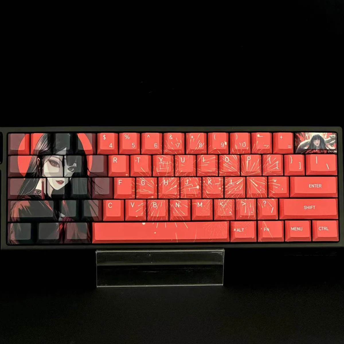 Snake Woman Cherry Keycap Set