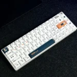 Time Machine PBT Dye-Sub keycaps set, a retrofuturistic set with vintage tech inspiration. Premium quality, crisp legends.