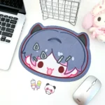 Close-up of a whimsical Valorant agent Mouse Pad, showcasing its vibrant details and playful design as a unique desk art collectible.