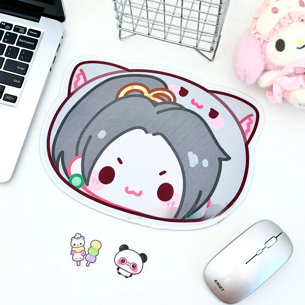 Playful Valorant agent Mouse Pad, a vibrant and stylized collection displayed from various angles, ideal collectible desk art for fans.