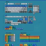 Angled view of the Win 1998 Cherry Profile Keycaps set, showcasing its premium retro PC aesthetic, vibrant Windows 98 interface, and classic art.