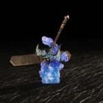 Detailed close-up of the iconic WoW Shadowmourne keycap, showcasing its legendary weapon replica design with intricate dark fantasy details.