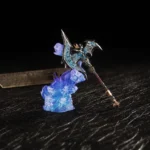 Premium WoW Shadowmourne keycap, a legendary World of Warcraft weapon replica, meticulously detailed from a distinct angle, capturing its dark fantasy.