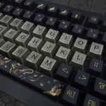 26 Alphabet OEM Supplement Keycap Set, displaying premium, weighty feel from various angles. Polished finishes and artisanal detail on each personalized material.