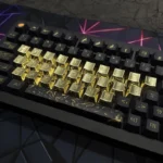 26 Alphabet OEM Supplement Keycap Set from multiple angles, showcasing their solid, weighty feel and polished, artisanal finishes. Premium keyboard art.