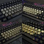Close-up of a 26 Alphabet OEM Supplement Keycap Set, highlighting its solid, weighty feel, polished finish, and intricate artisanal detail for a unique design.