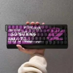 Valorant PRX Side-Lit Keycaps set, showcasing multiple angles of their dynamic eSports design and magnetic switch compatibility for premium gaming.