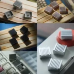 Premium CNC Aluminum Retro Arrow Key Keycaps, showcasing their sleek, precision-machined retro-industrial design and tactile appeal.