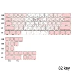 Detailed view of the Apricot Cherry Keycap Set, featuring intricate original craftsmanship, vibrant backlit legends, and a soft design.