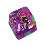 Handcrafted Toxik Midnight Delta Force artisan resin keycap, showcasing its dark tactical mystique. Detailed biohazard and mystical curse accents from gaming tribute.