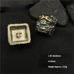 Close-up views of the handcrafted pure copper Black Myth Wukong artisan keycap, revealing intricate metallic sculpture details and rich copper hues.