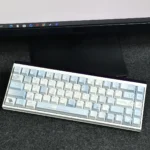 A full set of Blue Melody Cherry Keycap Set, exquisitely designed with a clean Cherry profile and harmonious blue hues, perfect for custom mechanical keyboard.