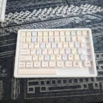 C Sugar Keycaps Set: Vibrant, durable PBT keys with crisp dye-sub legends, shown from multiple playful angles, emphasizing the candy-inspired aesthetic.