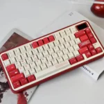 Retro Cgame 1989 Keycap Set in a premium, clean design, showcasing durable PBT material and crisp, fade-proof dye-sub legends from various angles.