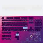 Cat Dance ASA Keycap Set with whimsical cat motifs, translucent pudding design for RGB keyboards. Ergonomic ASA profile from various angles.