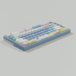 Unique Cat & Mouse MOA keycap set, with playful, stylized cat and mouse artwork on its sculpted profile. A whimsical piece of keyboard art.