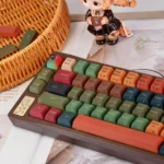 Close-up views of the Cecord 139-Key Premium PBT Dye-Sublimated Keycap Set, showcasing its durable texture and crisp, intricately detailed legends.