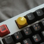 Celestial Moon Artisan Keycaps showcasing its moon-inspired design, sleek finish, and ergonomic contours.