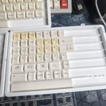 Vibrant whimsical cheese PBT keycaps set, full dye-sub. Multiple angles showcase its playful food theme and premium quality.