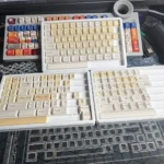 Vibrant whimsical cheese PBT keycaps set, featuring playful cheese block designs and full dye-sub legends for premium design.