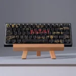 Dynamic visual of authentic CSGO Faze Clan Cherry Keycap Set, highlighting their vibrant design and premium feel for dedicated esports enthusiasts.