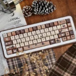 Detailed view of the adorable, Suzume: Daijin & Sadaijin MAO Keycap Set, highlighting its exclusive design and playful artistry for custom mechanical keyboard.