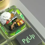 Delta Force Silver Wing ESC keycap: handcrafted, sleek silver, tactical-futuristic design with aerodynamic lines and intricate detailing.